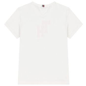 Boys White Logo T-Shirt