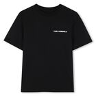 Boys Mini Me Black Logo T-Shirts ( 2 Pack ), 1, hi-res