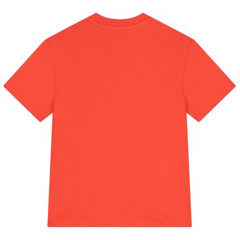 تيشيرت بالشعار باللون الاحمر 