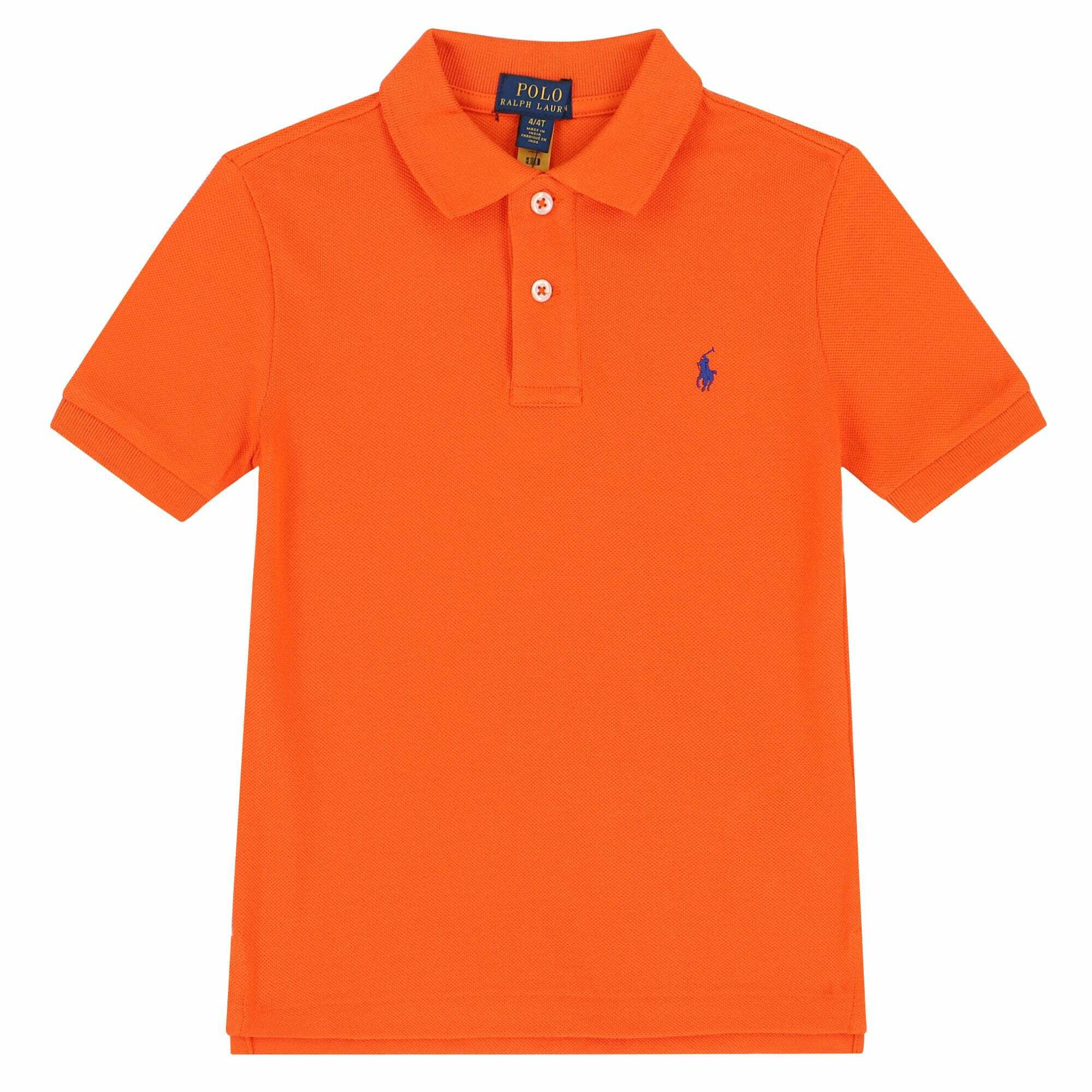 Orange polo shirt toddler on sale