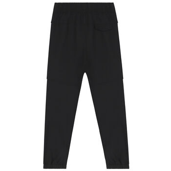 Boys Black Logo Joggers