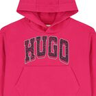 Girls Pink Logo Hooded Top, 1, hi-res
