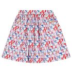 Girls Multi-Coloured Logo Skirt, 1, hi-res