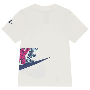 Girls White Logo T-Shirt