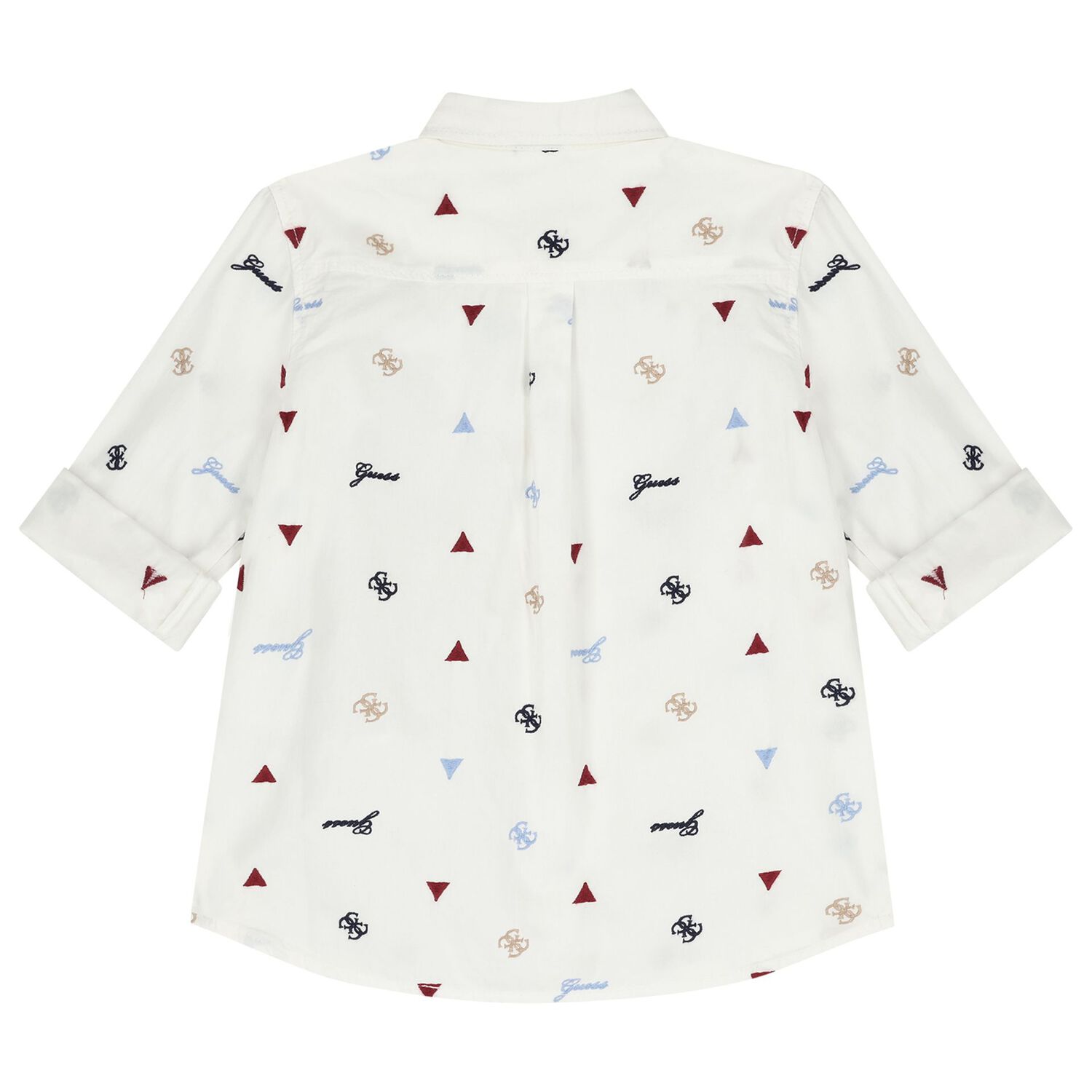 Boys White Logo Shirt, 1, hi-res