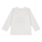 Younger Boys Ivory Squirrel Long Sleeve Top, 1, hi-res