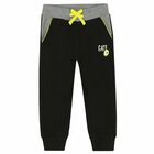 بدلة رياضية للأولاد باللونين الأسود والرمادي, 1, hi-res