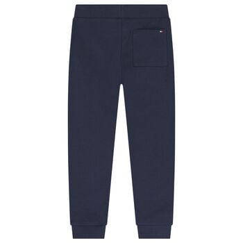 بنطلون رياضى للاولاد بالشعار باللون الكحلى 