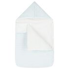 Baby Boys Blue Zig Zag Logo Nest, 1, hi-res