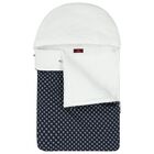 Baby Boys White & Navy Blue Logo Nest, 1, hi-res