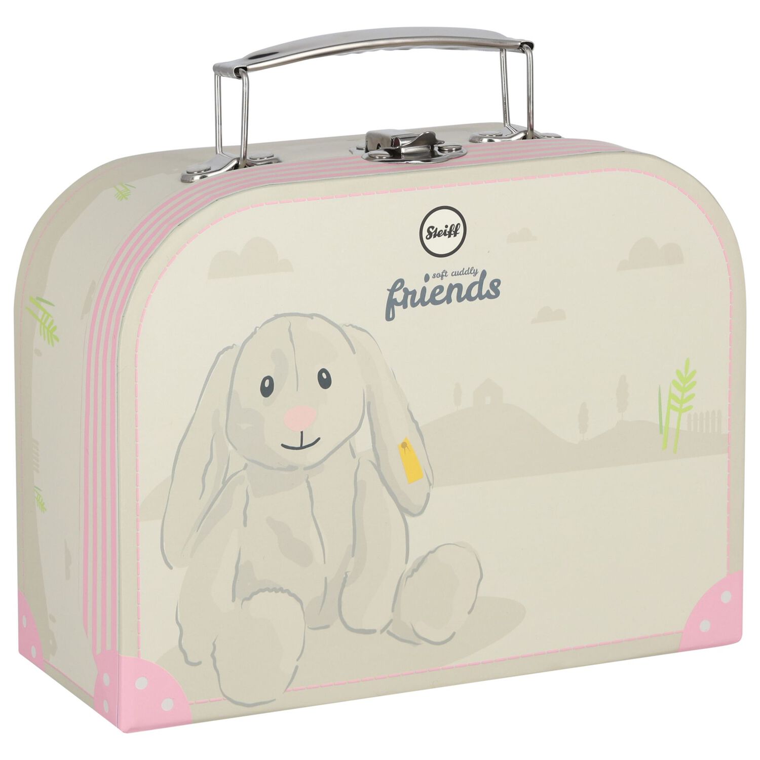 Beige Hoppie Rabbit Toy ( 26cm ), 1, hi-res