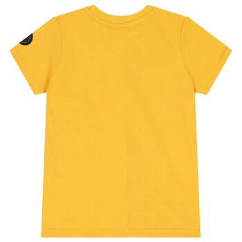 Boys Yellow & White Logo T-Shirt