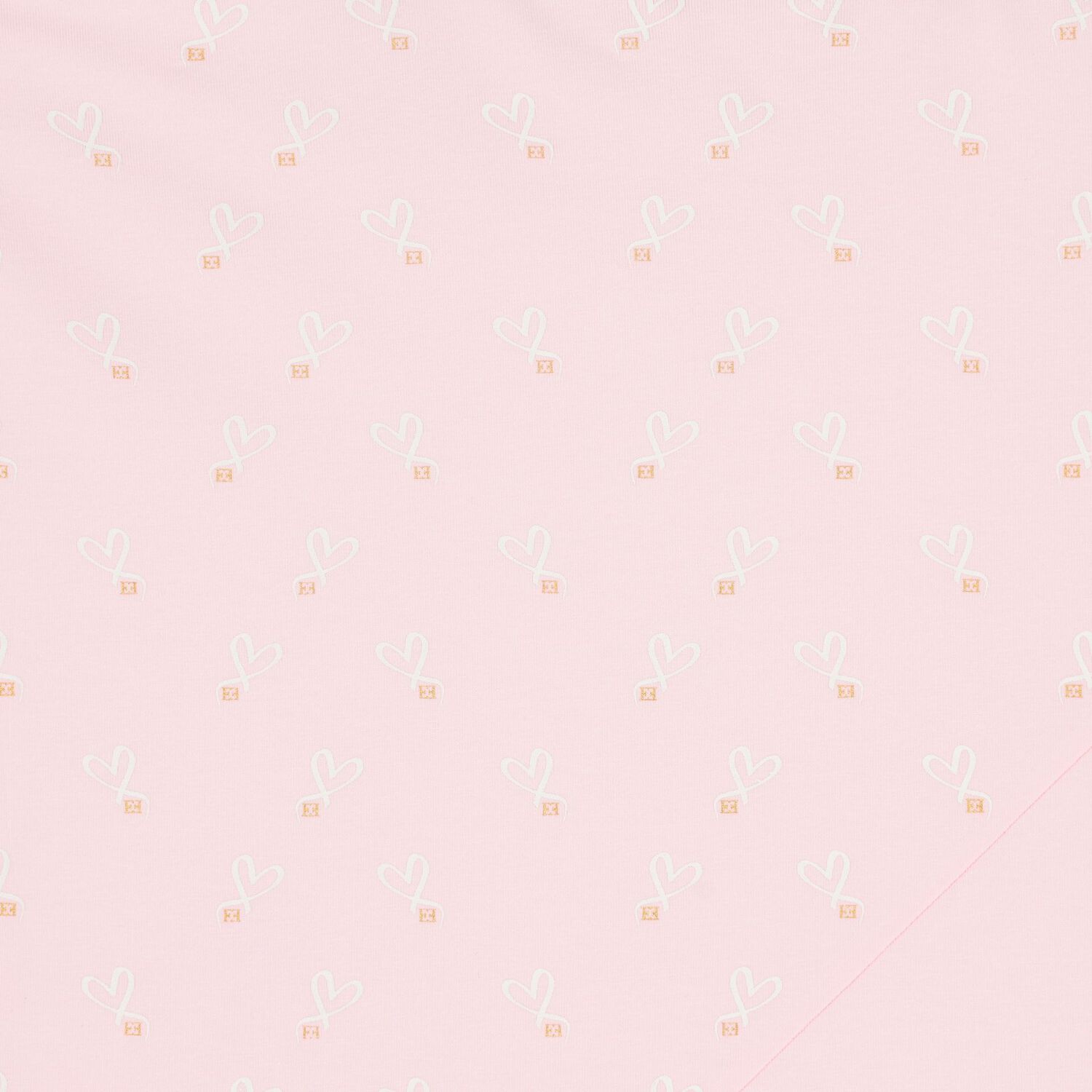 Baby Girls Pink Logo Heart Blanket, 2, hi-res