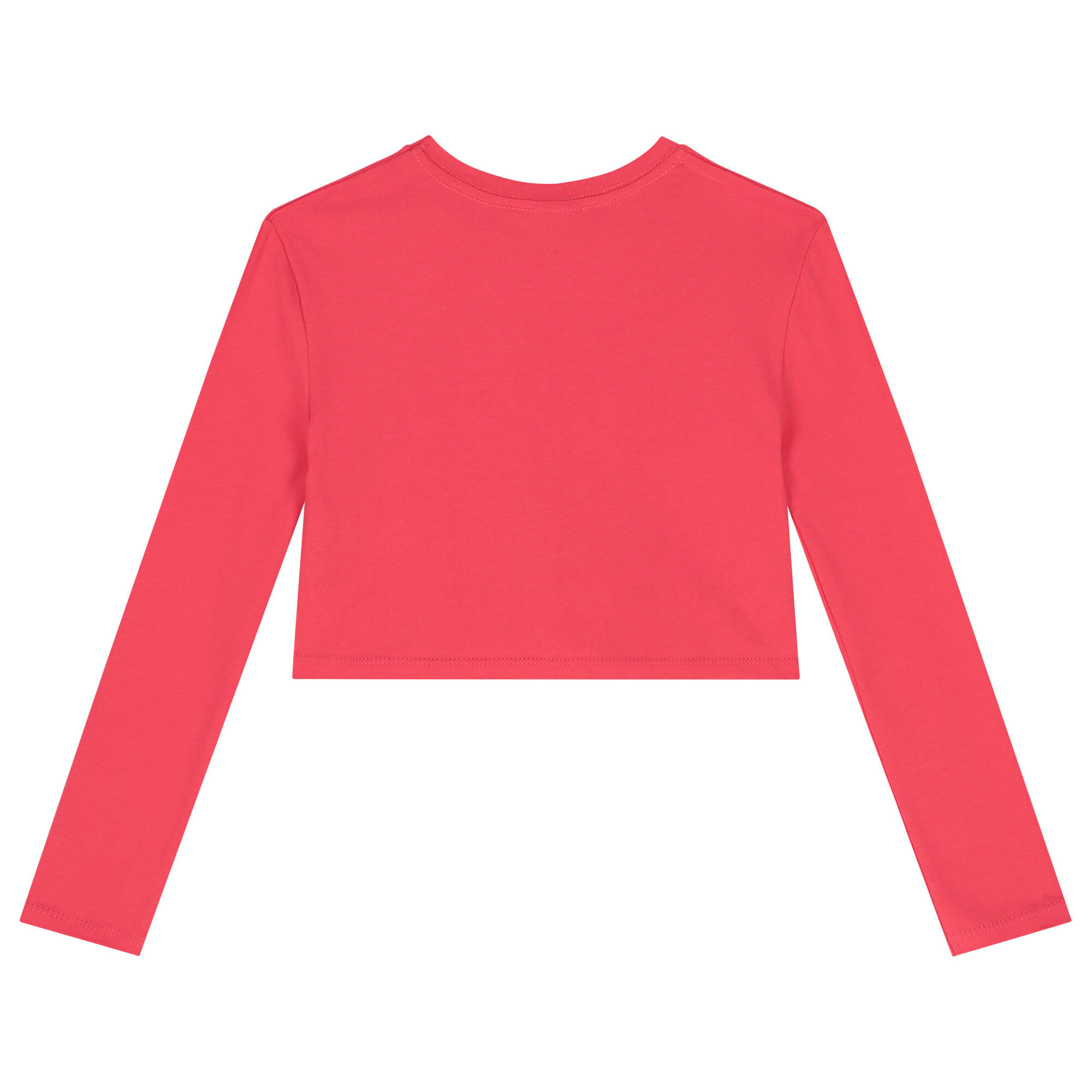 Pink crop hotsell top long sleeve