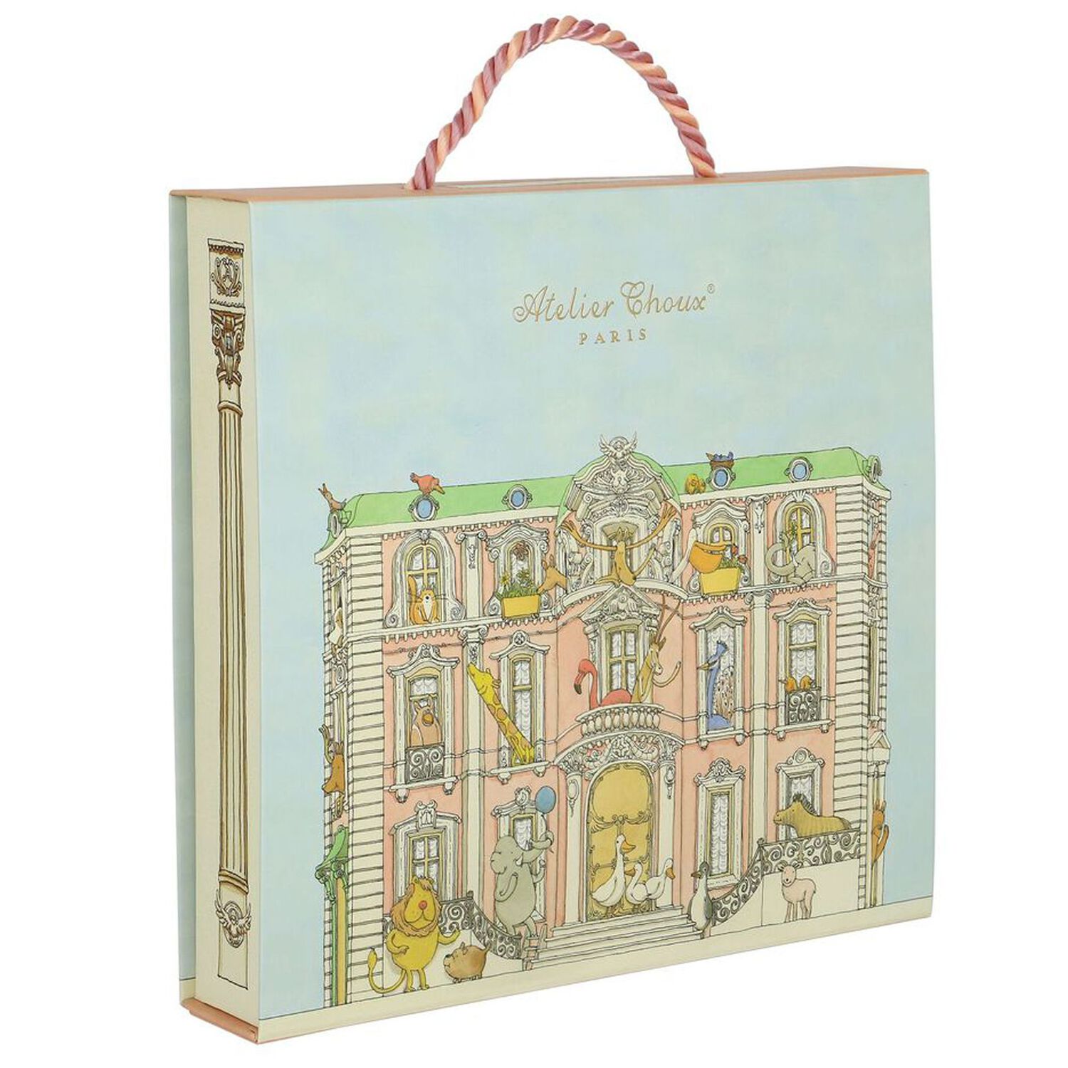 Chateau Choux Carré Swaddle & Bib Gift Set, 1, hi-res