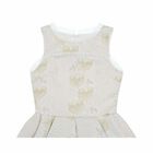 Older Girls Gold Brocade Dress, 1, hi-res