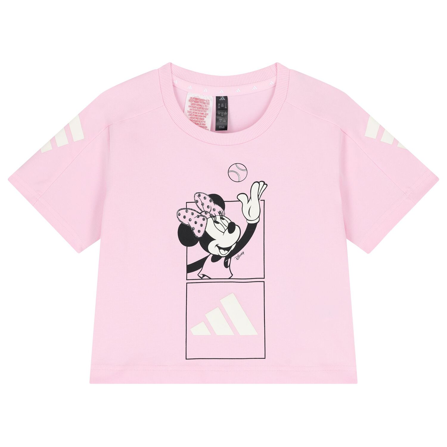 Girls Pink & Black Minnie Mouse Disney Shorts Set, 1, hi-res