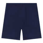 Boys Navy Logo Shorts, 2, hi-res