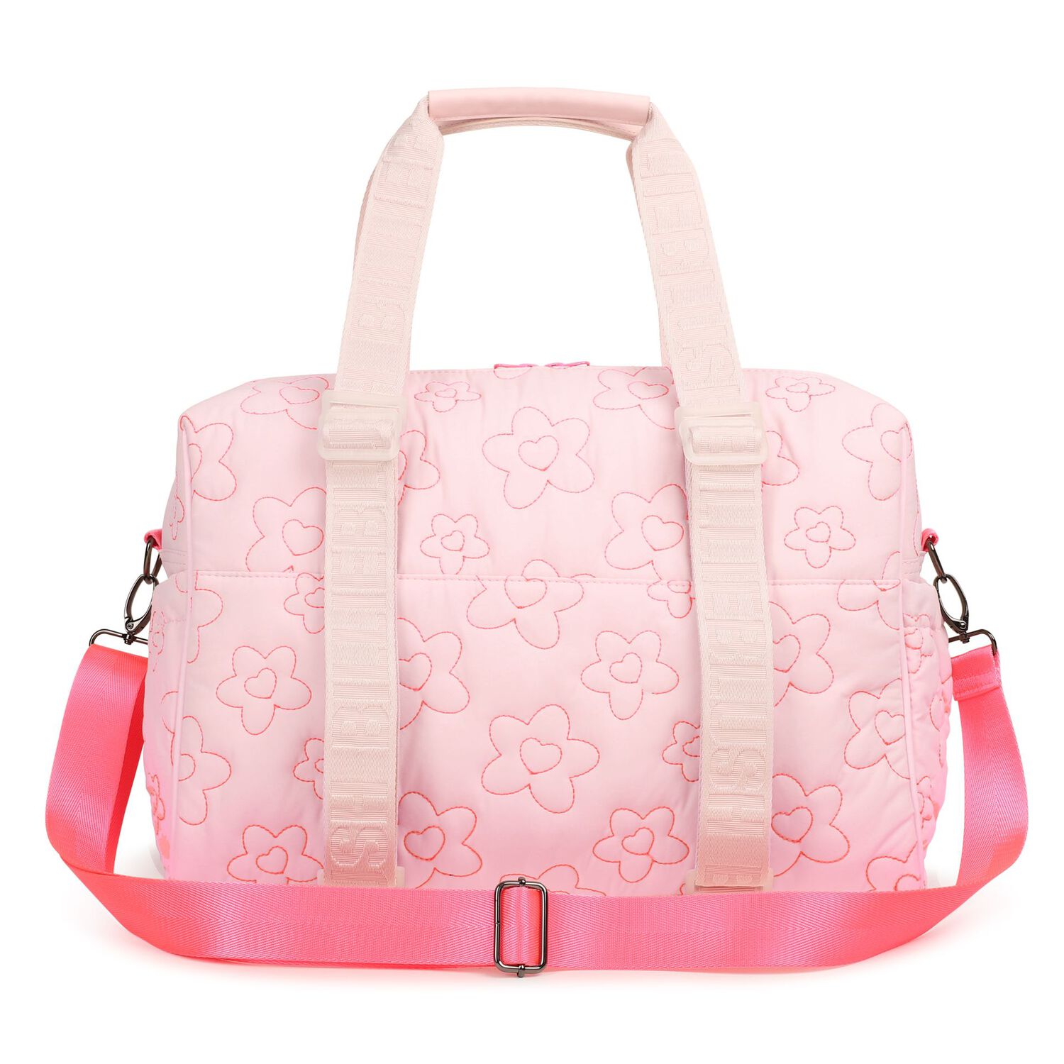 Pink Floral Baby Changing Bag ( 41cm ), 1, hi-res