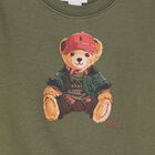Baby Boys Green Polo Bear Logo Sweatshirt, 1, hi-res