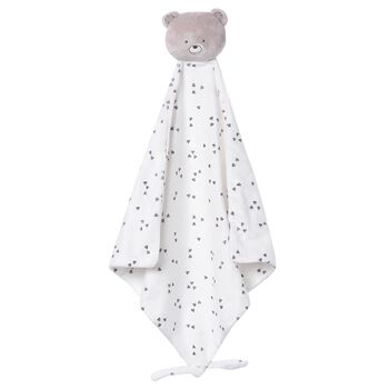 White Teddy Bear Baby Doudou Comforter