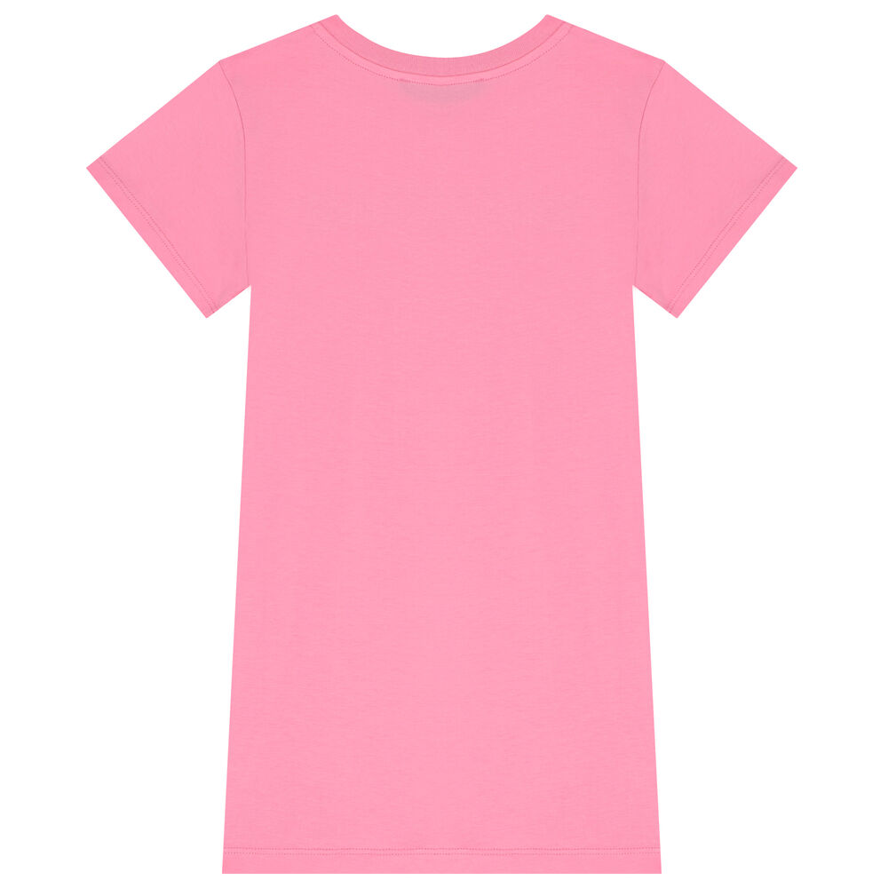 Balmain Girls Pink Logo TShirt Dress Junior Couture UAE