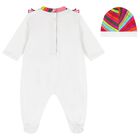 Baby Girls White & Pink Iride Babygrow Gift Set, 2, hi-res