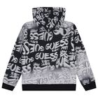 Boys Black & Grey Logo Hooded Top, 1, hi-res