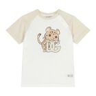 Baby Boys Ivory & Beige Leopard T-Shirt, 1, hi-res
