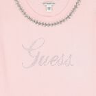 Girls Pink Diamantes Logo Dress, 1, hi-res