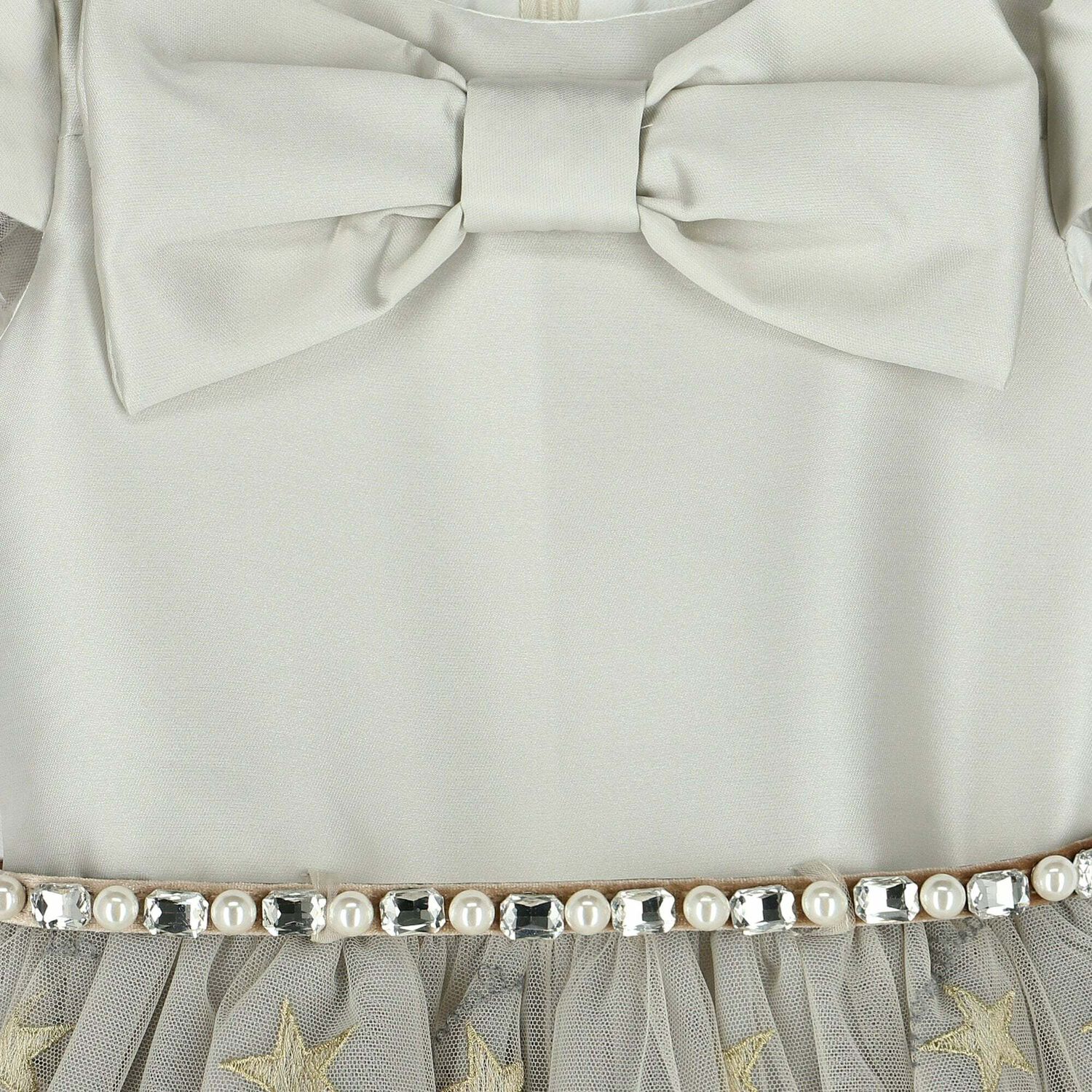 فستان تول باللون الفضى والذهبى للبنات, 1, hi-res image number null