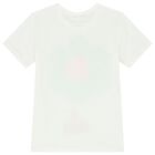Girls Ivory Flower T-Shirt, 1, hi-res