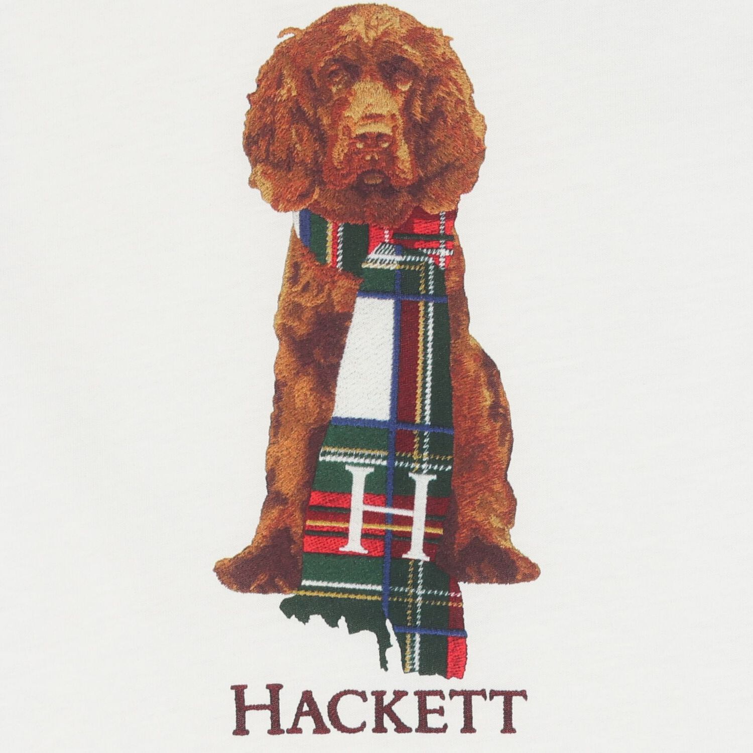 تيشيرت بطبعة الكلب باللون الأبيض للأولاد, 1, hi-res