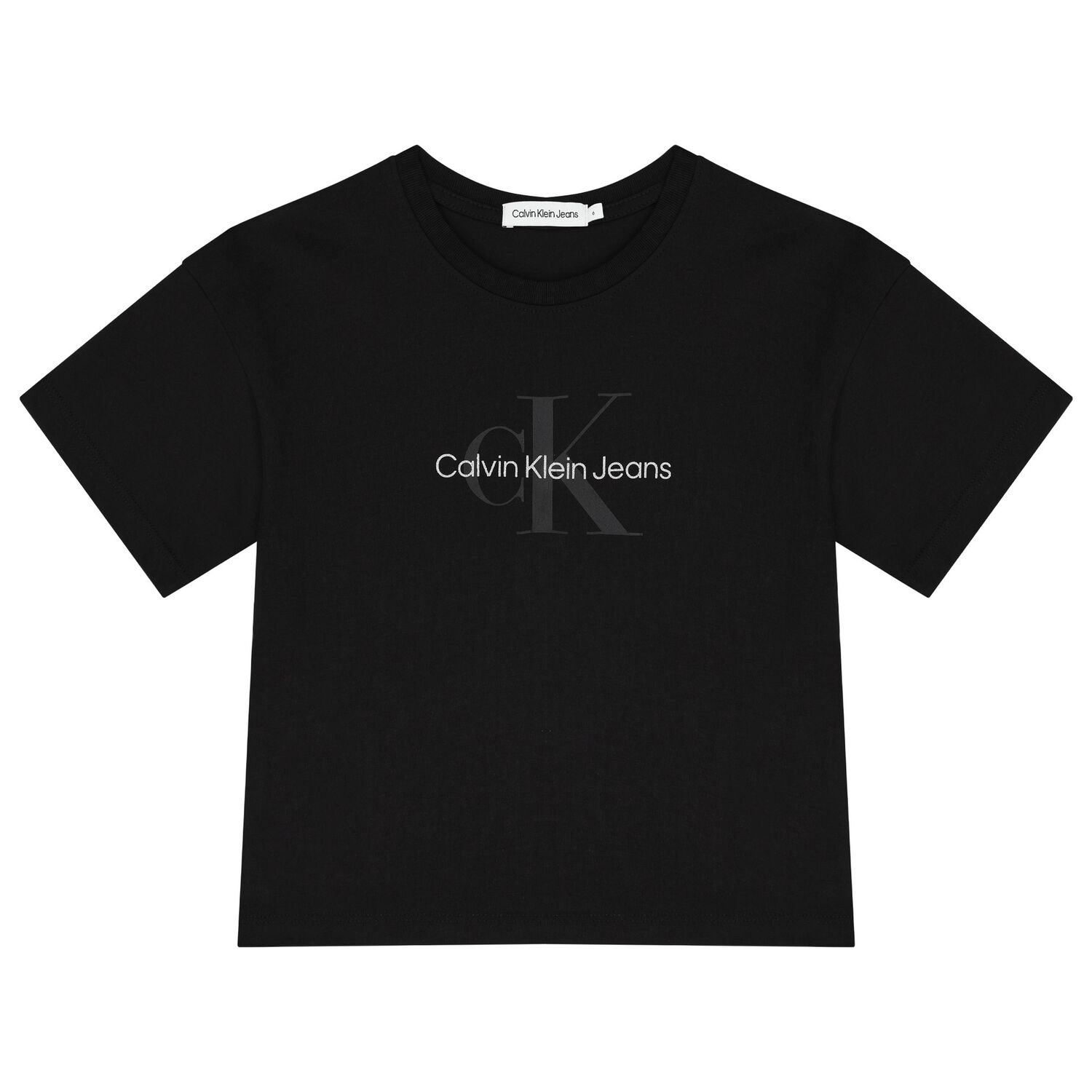 Girls Black Logo T-Shirt, 1, hi-res image number null