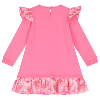 Girls Pink Floral Dress