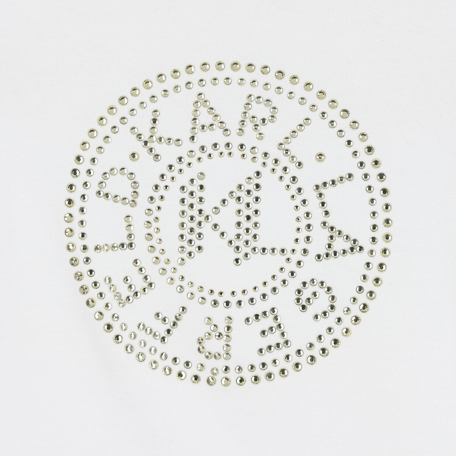 تيشيرت بنات بالشعار باللون الأبيض والذهبي, 1, hi-res image number null