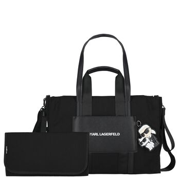 Black Ikonik Karl Baby Changing Bag