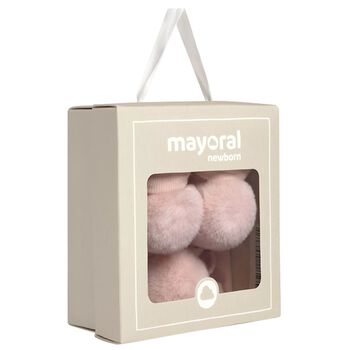 Baby Girls Pink Headband & Booties Gift Set