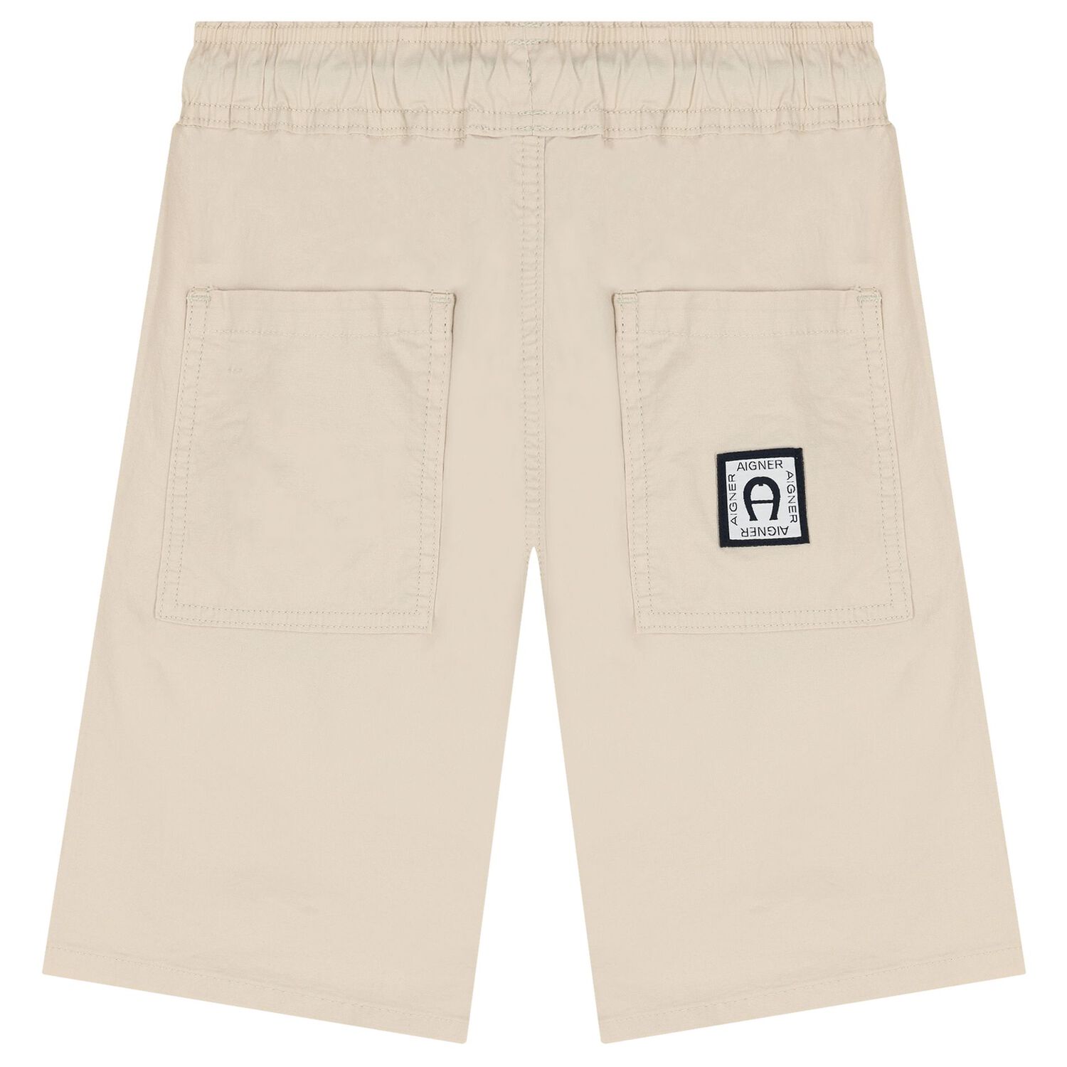 Boys Beige Logo Shorts, 2, hi-res