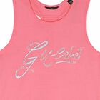 Girls Coral Pink Logo Dress, 1, hi-res