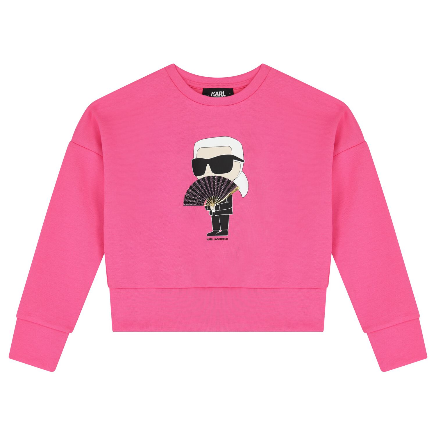 Girls Pink Ikonik Sweatshirt, 1, hi-res