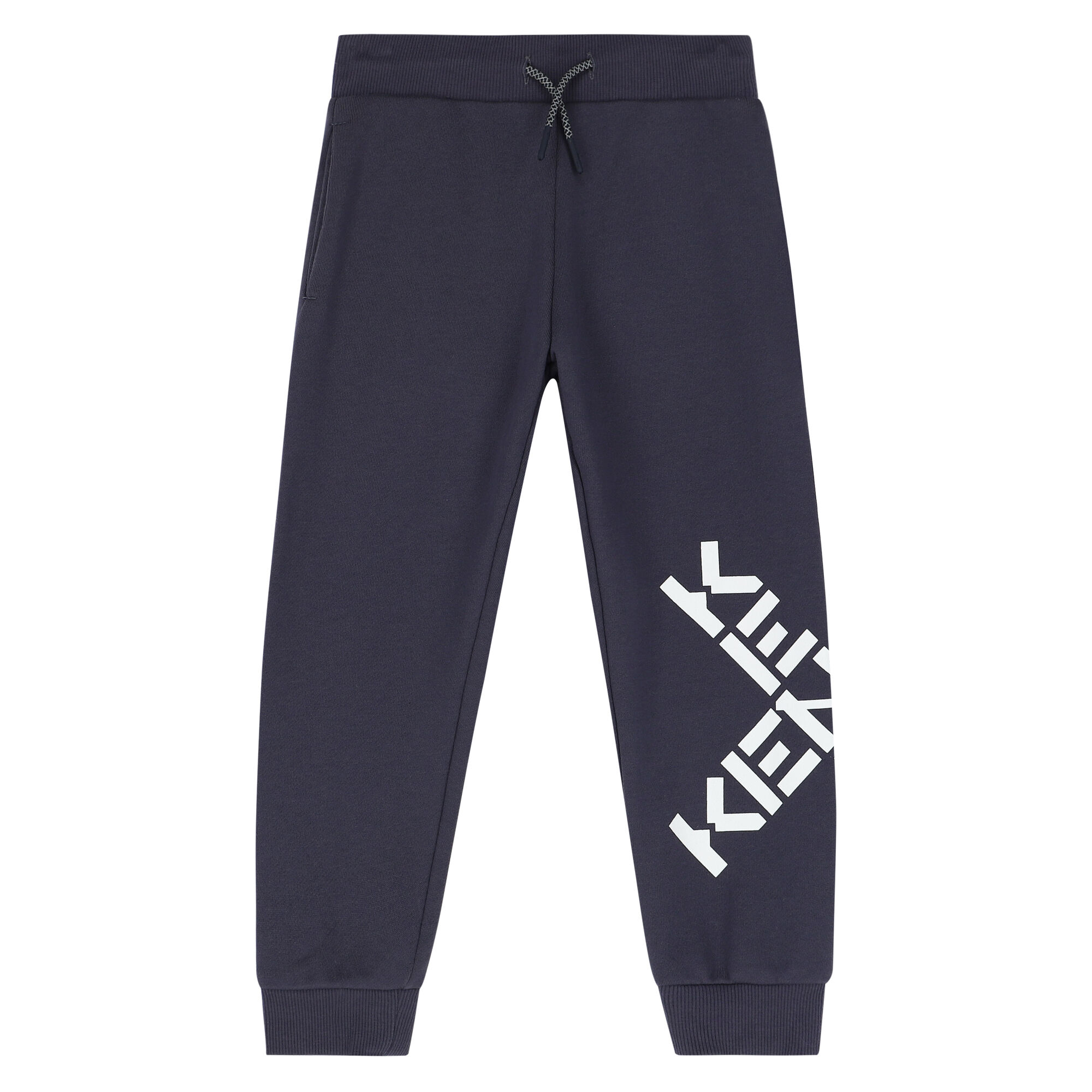 KENZO KIDS Boys Grey Logo Joggers Junior Couture UAE