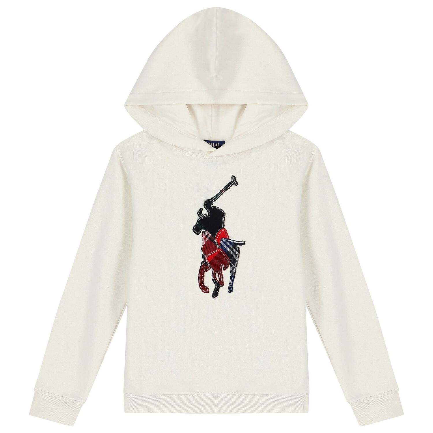 Boys Ivory Logo Hooded Top, 2, hi-res image number null