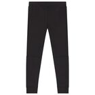 بنطال رياضي أولاد بالشعار باللون الأسود , 1, hi-res