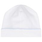 Baby Boys White & Blue Teddy Bear Time Babygrow Set, 1, hi-res