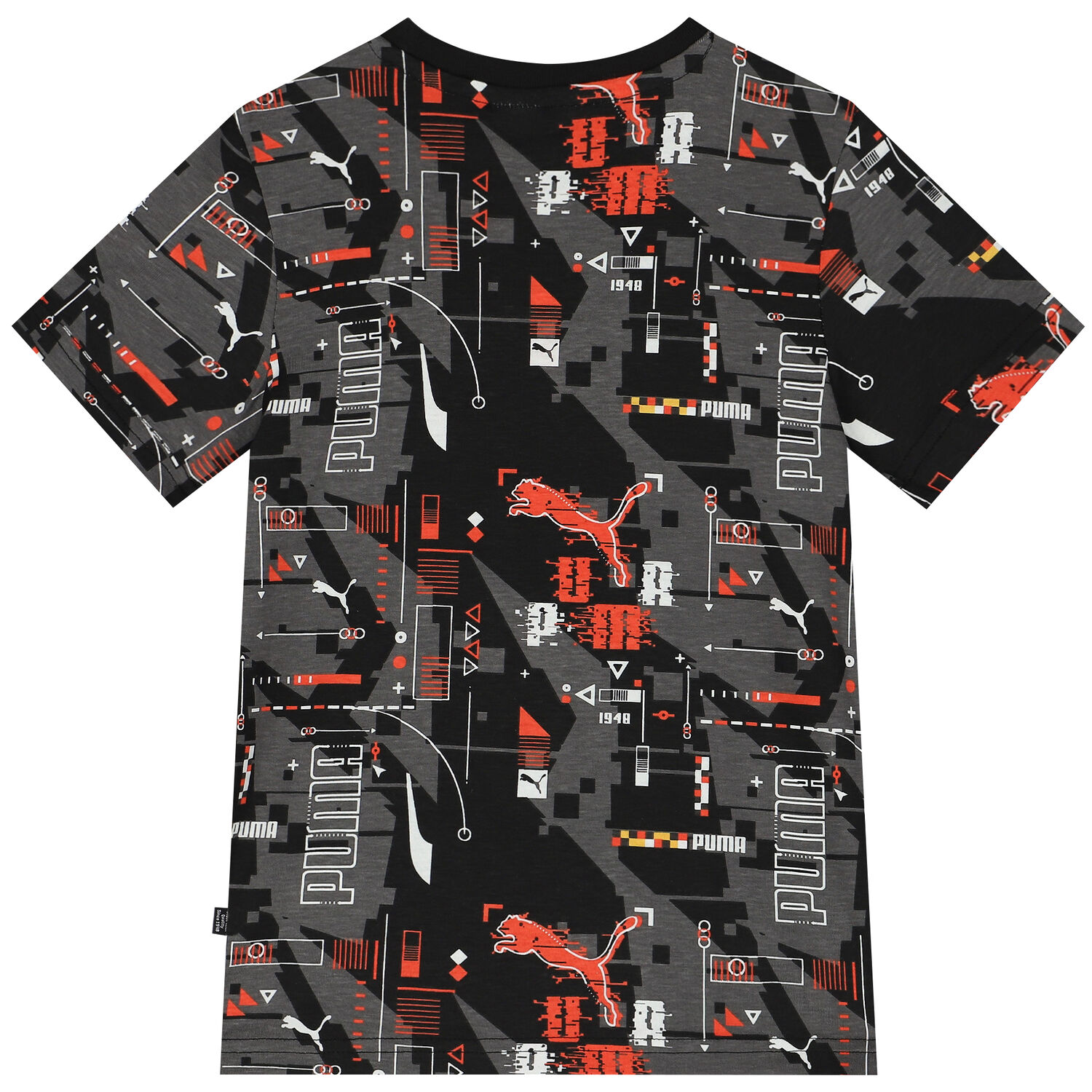 Boys Black Logo T-Shirt, 1, hi-res image number null