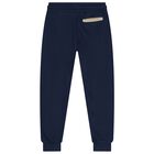 Boys Blue & White Logo Joggers, 1, hi-res