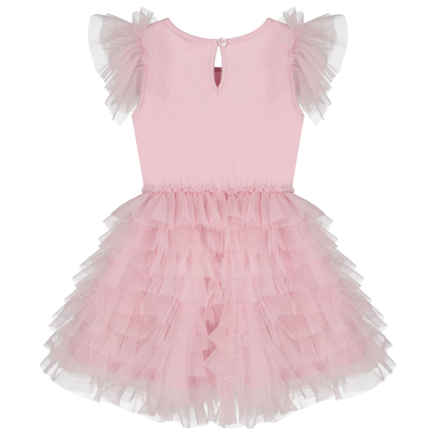 Baby Girls Pink Embellished Tulle Dress Set, 1, hi-res