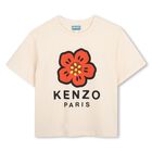 Girls Ivory Boke Flower T-Shirt, 1, hi-res
