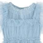 Baby Girls Blue Tulle Dress Set, 1, hi-res